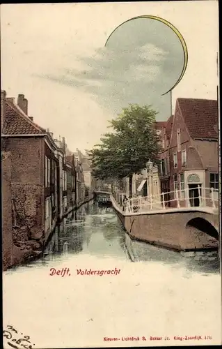 Ak Delft Südholland Niederlande, Voldersgracht