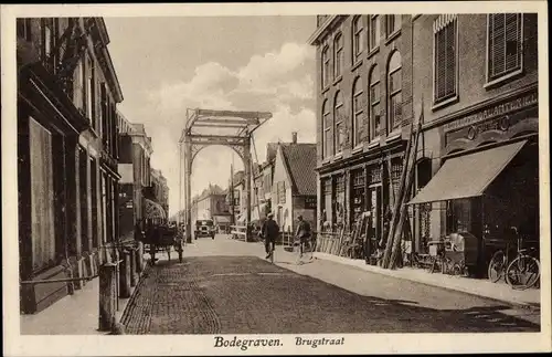 Ak Bodegraven Südholland, Brugstraat