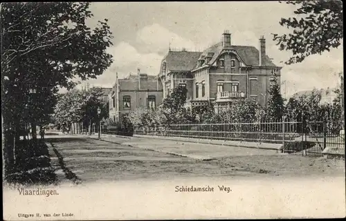 Ak Vlaardingen Südholland, Schiedamsche Weg