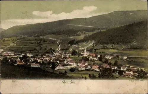 Ak Moutier Jura bernois Kanton Bern, Gesamtansicht