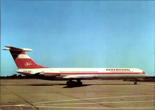Ak Deutsches Passagierflugzeug, Iljuschin IL-62, Interflug, DDR-SEM