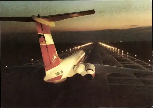 Ak Iljuschin IL-62, Deutsches Passagierflugzeug beim Start, DDR-SEF, Interflug