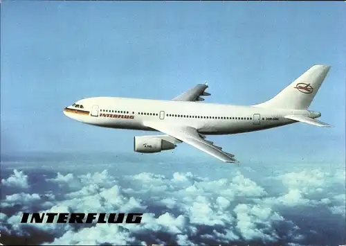 Ak Passagierflugzeug Interflug Airbus A310