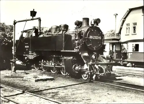 Ak Bäderbahn Molli im Bahnhof Kühlungsborn West, 1975, Lok 99 2323-6