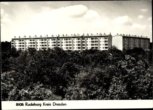 Ak Radeburg in Sachsen, Wohnblock