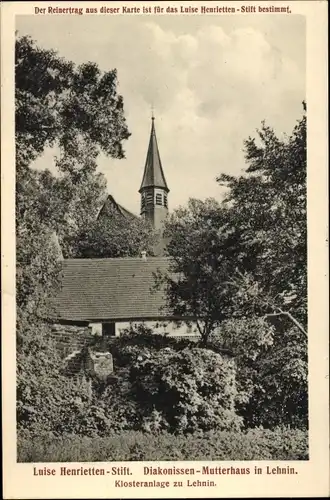 Ak Kloster Lehnin in der Mark, Klosteranlage Lehnin, Luise-Henrietten-Stift, Diakonissen-Mutterhaus