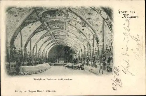 Ak München, Königliche Residenz, Antiquarium