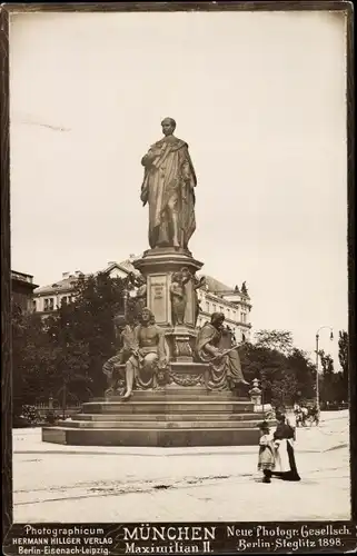 Ak München, Maximilian II. Denkmal