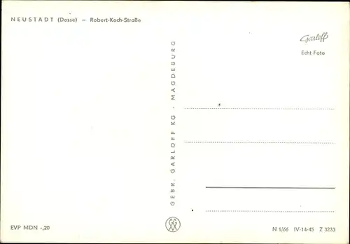 Ak Neustadt Dosse in Brandenburg, Konsum Kaufhaus in der Robert Koch Straße