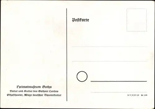 Ak Gotha in Thüringen, Heimatmuseum, Außenansicht