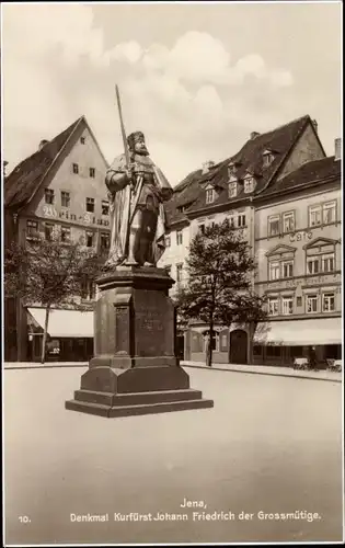 Ak Jena in Thüringen, Denkmal Kurfürst Johann Friedrich der Großmütige