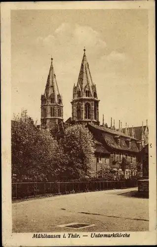 Ak Mühlhausen in Thüringen, Untermarktkirche