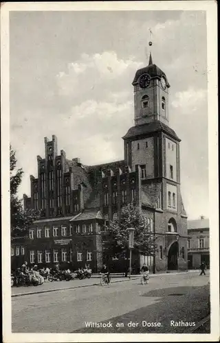 Ak Wittstock Dosse in der Prignitz, Rathaus