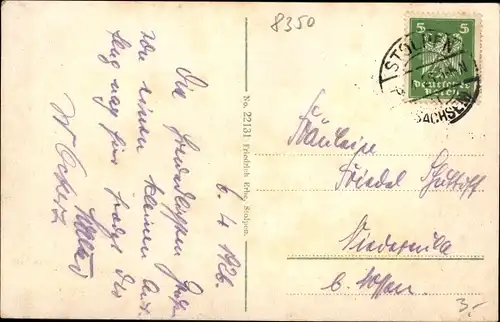 Ak Stolpen in Sachsen, Kirche, Schloss