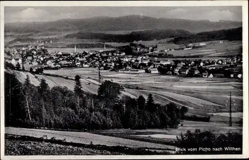 Ak Tautewalde Wilthen in der Oberlausitz, Blick vom Picho nach Wilthen