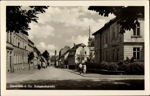 Ak Neustadt in Sachsen, Bahnhofstraße