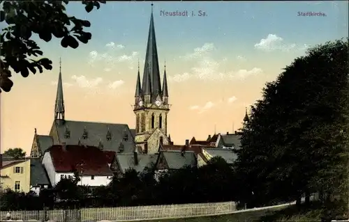 Ak Neustadt in Sachsen, Stadtkirche