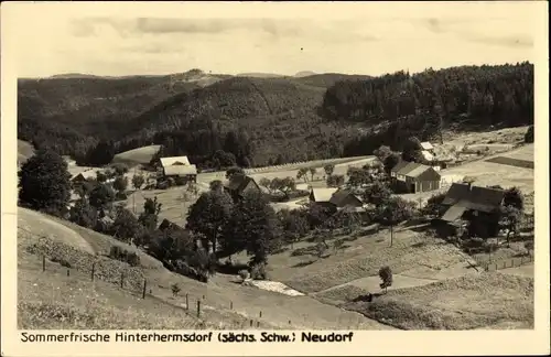 Ak Hinterhermsdorf Sebnitz in Sachsen, Neudorf