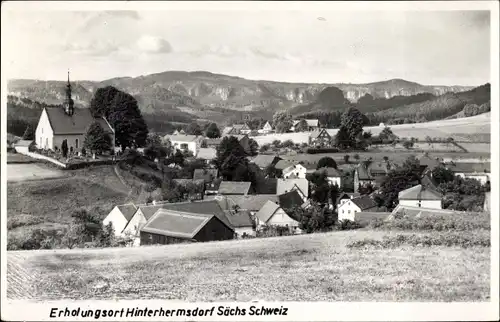 Ak Hinterhermsdorf Sebnitz Sachsen, Teilansicht