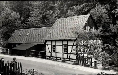 Ak Ottendorf Sebnitz in Sachsen, Neumann-Mühle, Kirnitzschtal