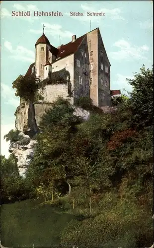 Ak Hohnstein Sächsische Schweiz, Schloss Hohnstein