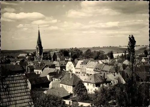 Ak Wilsdruff Kr. Freital, Ortsansicht, Kirchturm