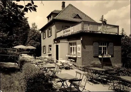 Ak Hartha Hintergersdorf Tharandt im Erzgebirge, Café Daheim, Terrasse