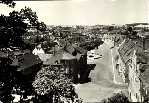 Ak Hartha Mittelsachsen, Blick zum Markt