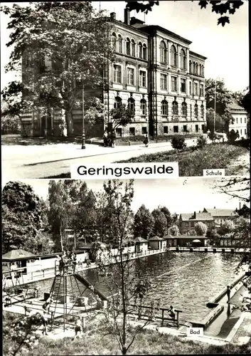 Ak Geringswalde Sachsen, Schule, Bad