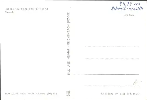 Ak Hohenstein Ernstthal in Sachsen, Altmarkt, Laterne