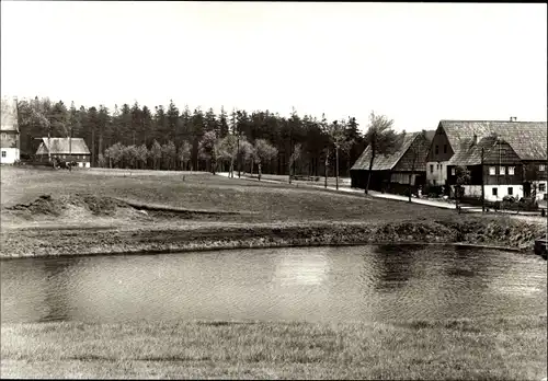 Ak Deutscheinsiedel Deutschneudorf im Erzgebirge, Ortspartie