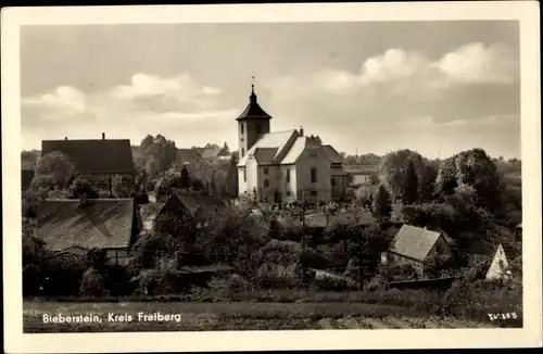Ak Bieberstein Reinsberg in Sachsen, Pfarrkirche, Teilansicht