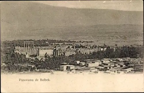 Ak Baalbek Libanon, Panorama, antike Ruinen