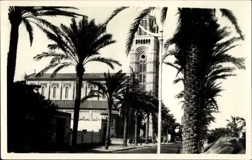 Foto Ak Port Said Ägypten, Roman Catholic Cathedral, Kirche