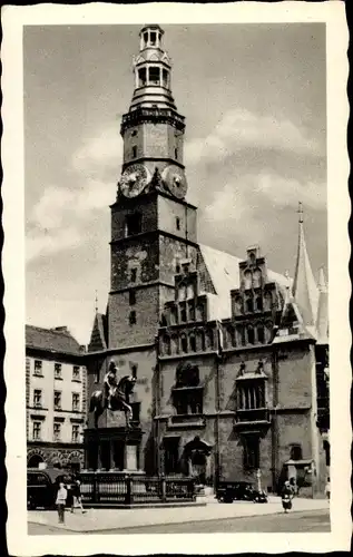 Ak Wrocław Breslau Schlesien, Der Ring, Denkmal