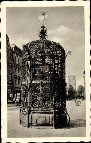 Ak Nysa Neisse Schlesien, Schöner Brunnen