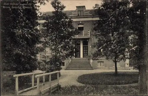 Ak Zetten Gelderland Niederlande, Villa, Garten, Bäume