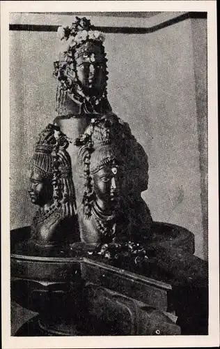 Ak Varanasi Benares Indien, Five Headed Image of God Shanker