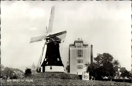 Ak Rolde Drenthe Niederlande, Molen, Windmühle