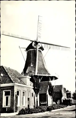 Ak Hoogeveen Drenthe Niederlande, Molen van Echtenstraat