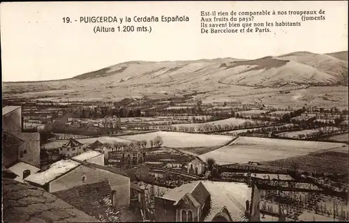 Ak Puigcerda Katalonien, Panorama