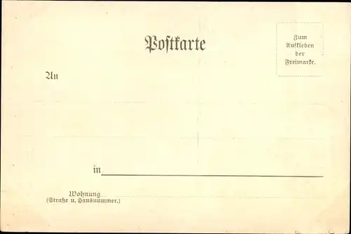 Ak Jetzt ist er hinaus in die weite Welt, Trompeter von Säckingen