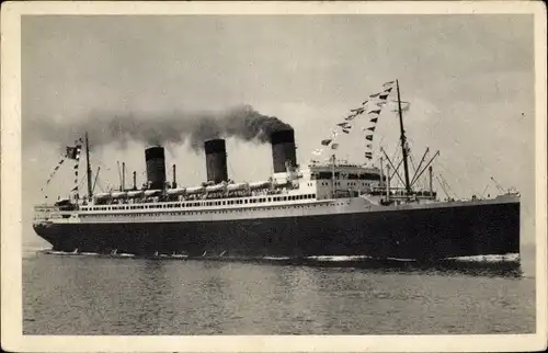 Ak Paquebot Ile de France, CGT French Line, Ligne Le Havre Southampton New York