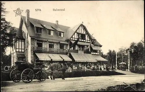 Ak Spa Wallonien Lüttich, Balmoral, Kutsche