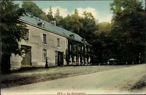 Ak Spa Wallonien Lüttich, Restaurant la Sauveniére