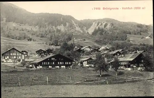 Ak Hohfluh Hasliberg Kt. Bern Schweiz, Brünigroute, Ortsansicht