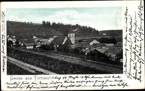 Ak Titting in Oberbayern, Teilansicht