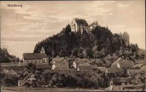 Ak Waldburg Baden Württemberg, Totalansicht