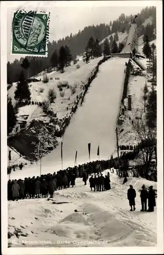 Ak Garmisch Partenkirchen in Oberbayern, Große Olympiaschanze