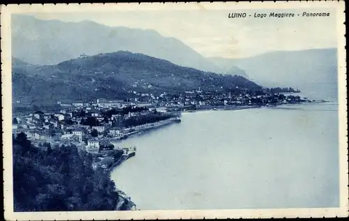 Ak Luino Lago Maggiore Lombardia, Panorama